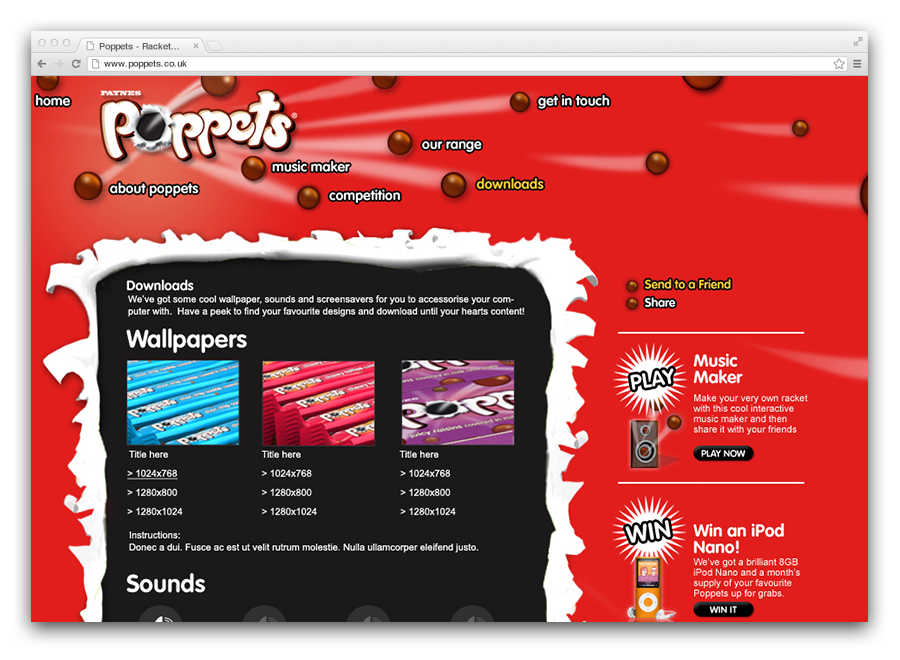 Poppets downloads page